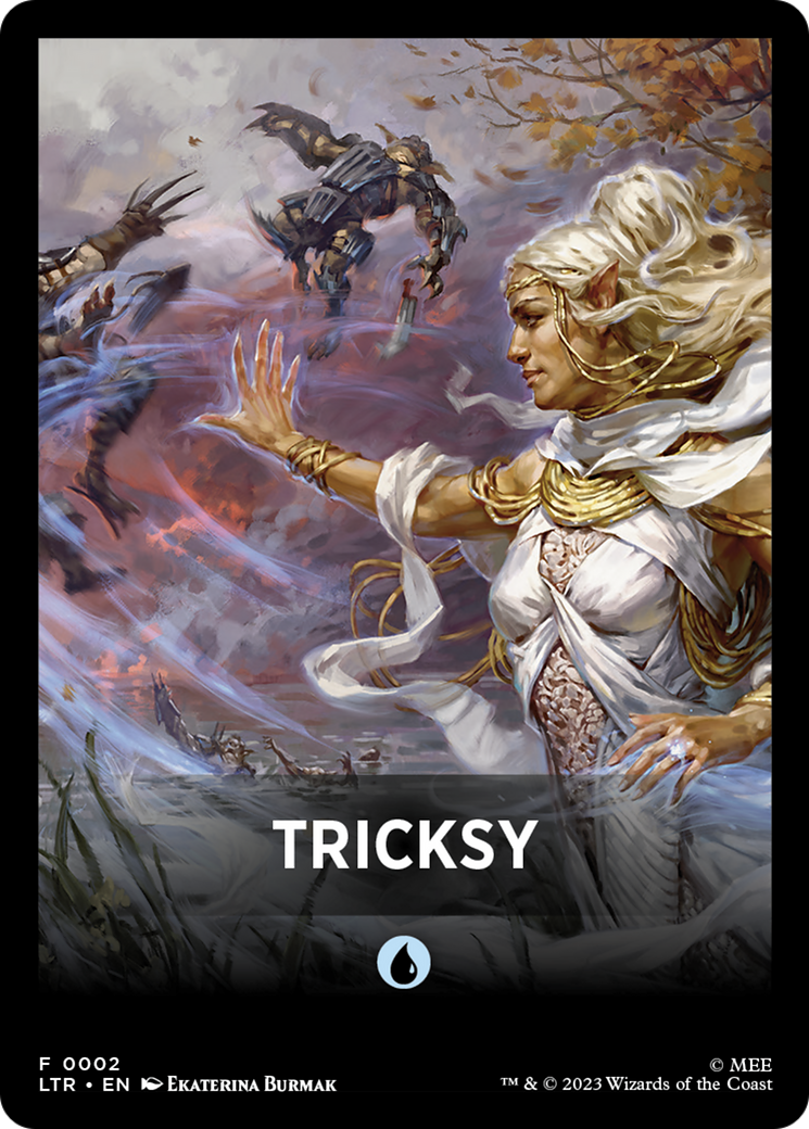 Tricksy Theme Card [The Lord of the Rings: Tales of Middle-Earth Tokens] MTG Single Magic: The Gathering | Red Claw Gaming