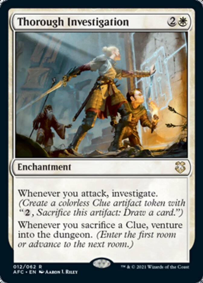 Thorough Investigation [Dungeons & Dragons: Adventures in the Forgotten Realms Commander] MTG Single Magic: The Gathering | Red Claw Gaming