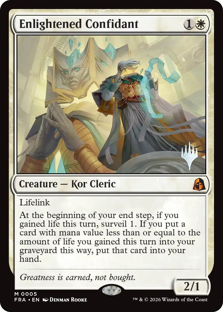 Enlightened Confidant [Reality Fracture Promos] | Red Claw Gaming