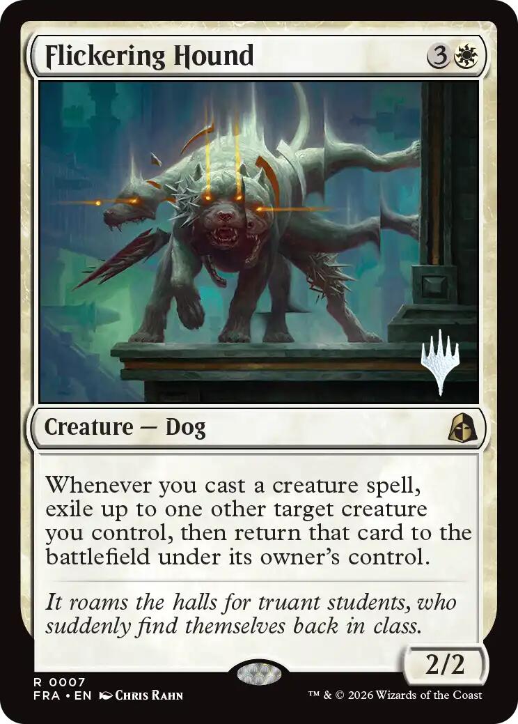Flickering Hound [Reality Fracture Promos] | Red Claw Gaming