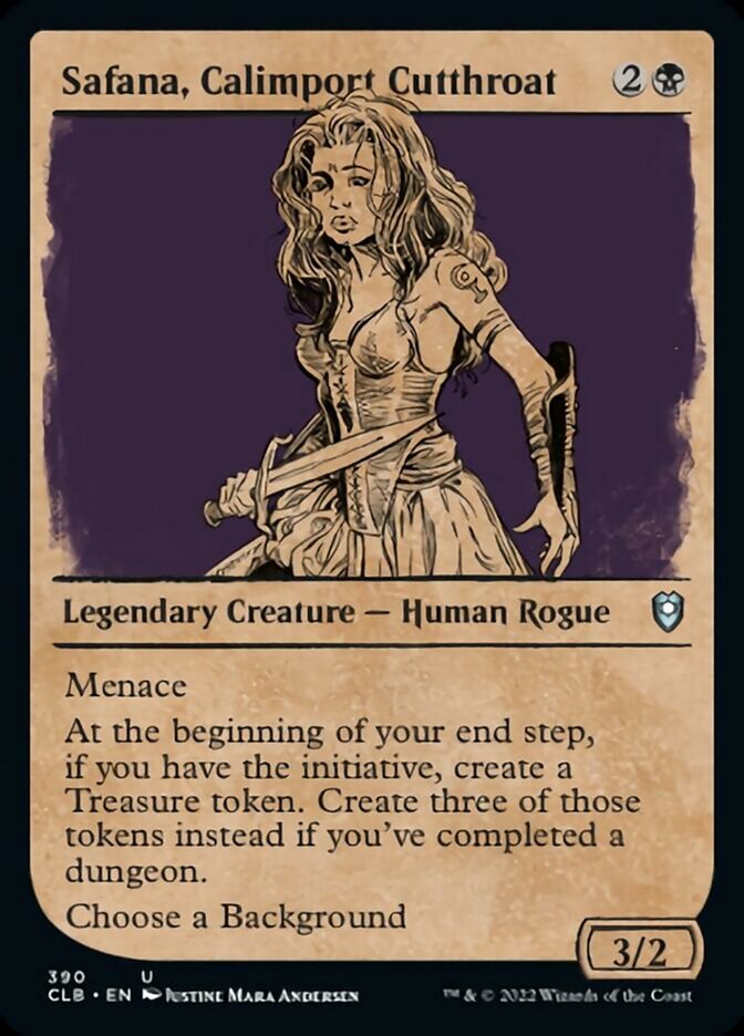Safana, Calimport Cutthroat (Showcase) [Commander Legends: Battle for Baldur's Gate] MTG Single Magic: The Gathering | Red Claw Gaming