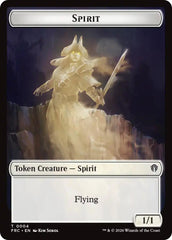 Spirit // Jace Double-Sided Token [Reality Fracture Commander Tokens] | Red Claw Gaming