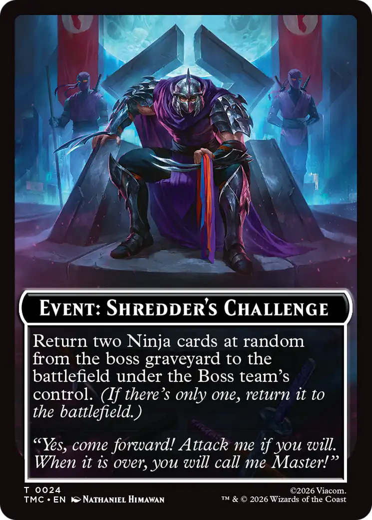 Event: Shredder's Challenge [Teenage Mutant Ninja Turtles Commander Tokens] MTG Single Magic: The Gathering | Red Claw Gaming