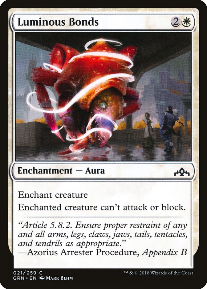 Luminous Bonds [Guilds of Ravnica] MTG Single Magic: The Gathering | Red Claw Gaming