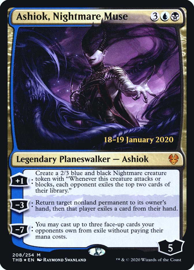 Ashiok, Nightmare Muse [Theros Beyond Death Prerelease Promos] MTG Single Magic: The Gathering | Red Claw Gaming