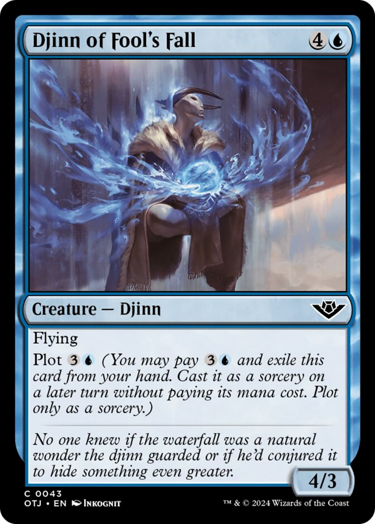 Djinn of Fool's Fall [Outlaws of Thunder Junction] MTG Single Magic: The Gathering | Red Claw Gaming