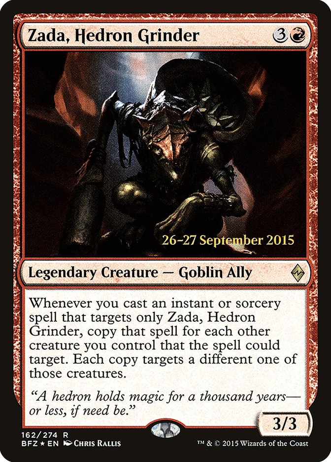 Zada, Hedron Grinder [Battle for Zendikar Prerelease Promos] MTG Single Magic: The Gathering | Red Claw Gaming