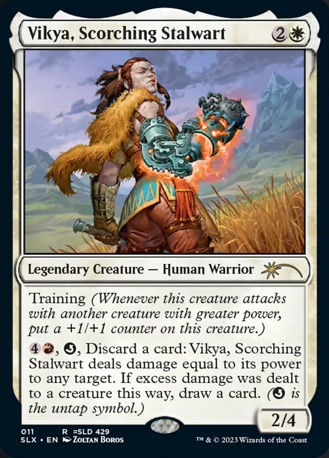 Vikya, Scorching Stalwart [Secret Lair: Universes Within] MTG Single Magic: The Gathering | Red Claw Gaming