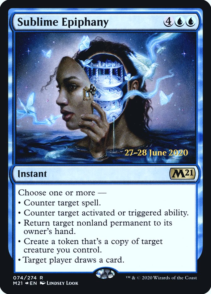 Sublime Epiphany [Core Set 2021 Prerelease Promos] MTG Single Magic: The Gathering | Red Claw Gaming