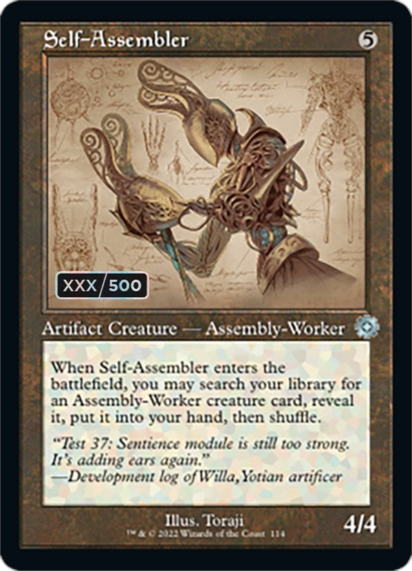 Self-Assembler (Retro Schematic) (Serialized) [The Brothers' War Retro Artifacts] MTG Single Magic: The Gathering | Red Claw Gaming