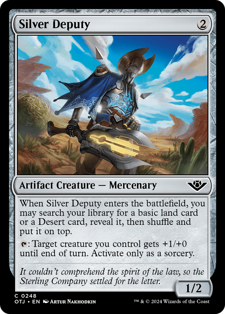 Silver Deputy [Outlaws of Thunder Junction] MTG Single Magic: The Gathering    | Red Claw Gaming