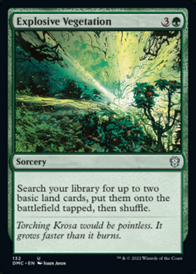 Explosive Vegetation [Dominaria United Commander] MTG Single Magic: The Gathering | Red Claw Gaming