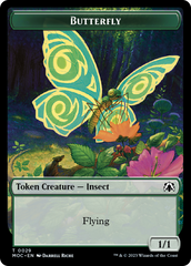 Butterfly // City's Blessing Double-Sided Token [March of the Machine Commander Tokens] MTG Single Magic: The Gathering | Red Claw Gaming