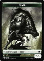 Beast (013) // Wurm Double-Sided Token [Commander 2019 Tokens] MTG Single Magic: The Gathering | Red Claw Gaming