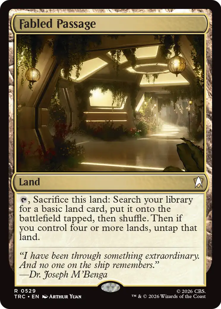 Fabled Passage (Surge Foil) [Star Trek Commander] MTG Single Magic: The Gathering | Red Claw Gaming