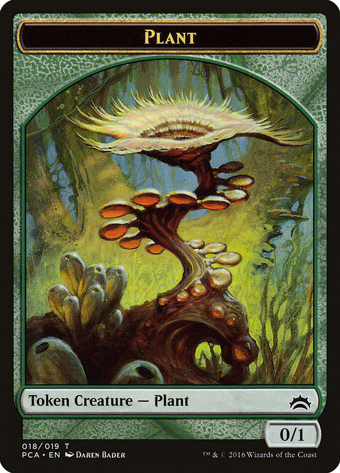 Plant // Ooze (016) Double-Sided Token [Planechase Anthology Tokens] MTG Single Magic: The Gathering | Red Claw Gaming