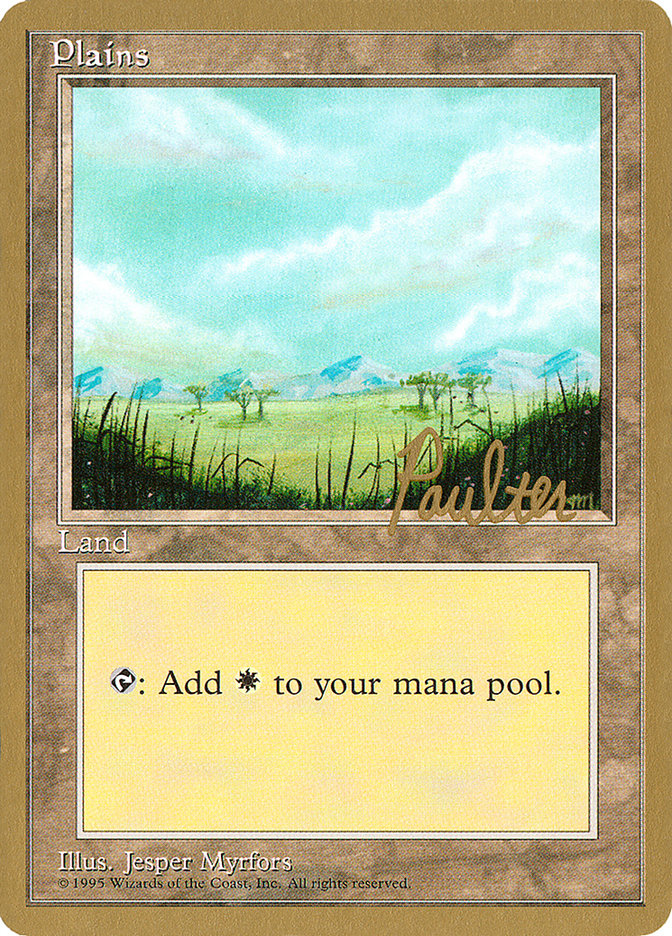 Plains (pp365) (Preston Poulter) [Pro Tour Collector Set] MTG Single Magic: The Gathering | Red Claw Gaming