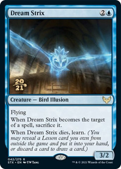 Dream Strix [Strixhaven: School of Mages Prerelease Promos] MTG Single Magic: The Gathering | Red Claw Gaming