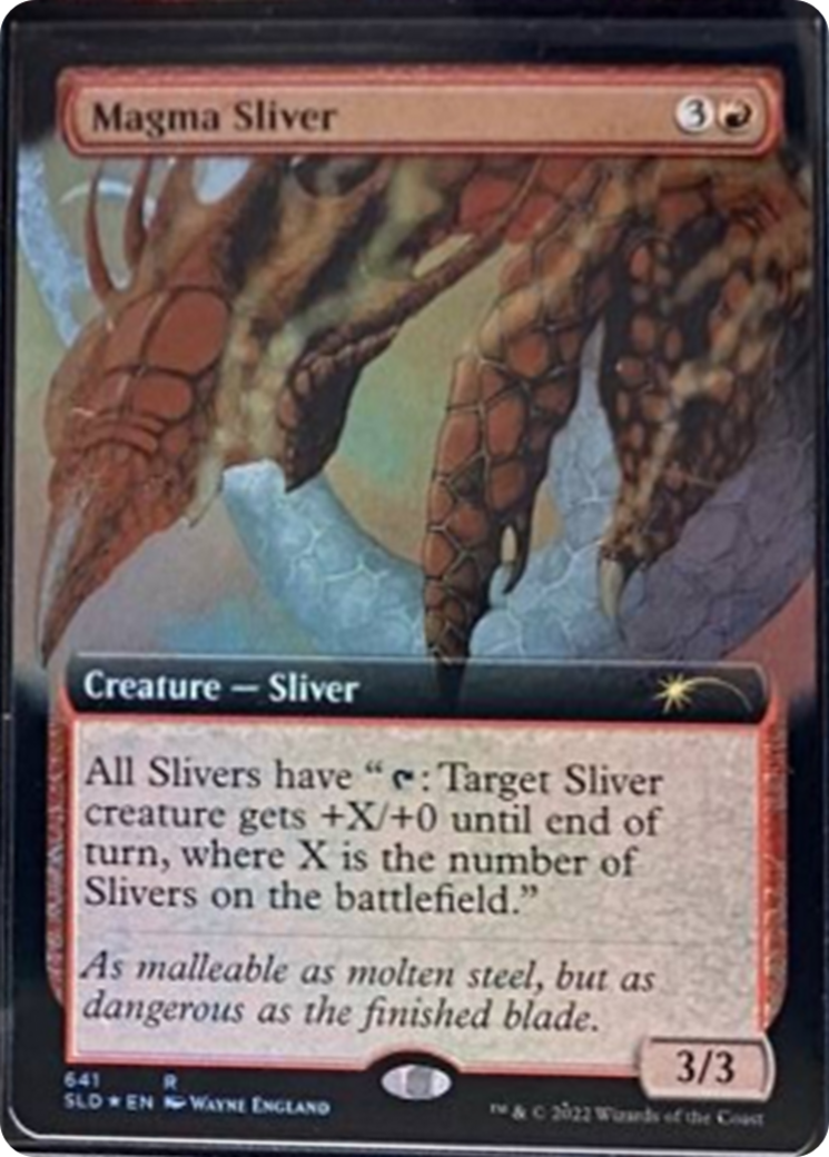 Magma Sliver (Extended Art) [Secret Lair Drop Series] MTG Single Magic: The Gathering | Red Claw Gaming