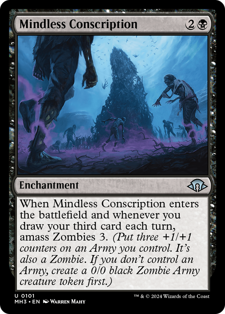 Mindless Conscription [Modern Horizons 3] MTG Single Magic: The Gathering    | Red Claw Gaming
