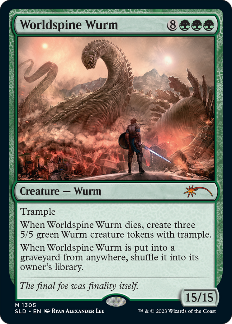 Worldspine Wurm [Secret Lair Drop Series] MTG Single Magic: The Gathering | Red Claw Gaming