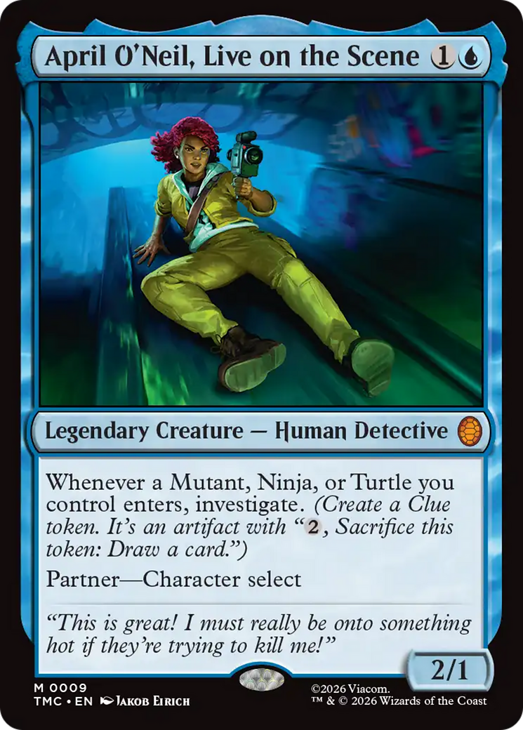 April O'Neil, Live on the Scene [Teenage Mutant Ninja Turtles Commander] MTG Single Magic: The Gathering | Red Claw Gaming