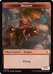 Dragon // Forest Tentacle Double-Sided Token [Reality Fracture Tokens] | Red Claw Gaming