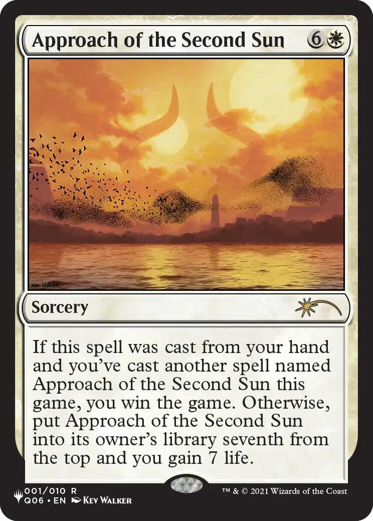 Approach of the Second Sun (Q06) [The List] MTG Single Magic: The Gathering | Red Claw Gaming