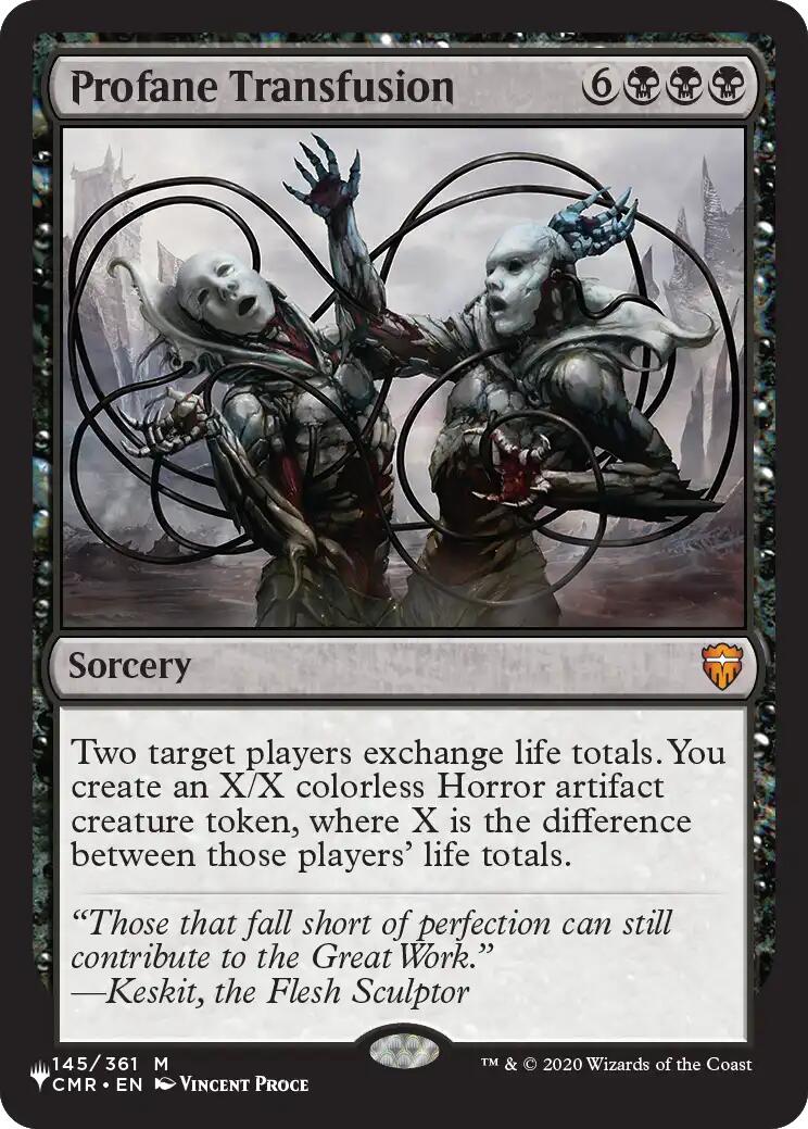 Profane Transfusion [The List] MTG Single Magic: The Gathering | Red Claw Gaming