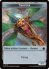 Thopter // The Monarch Double-Sided Token [Foundations Commander Tokens] | Red Claw Gaming