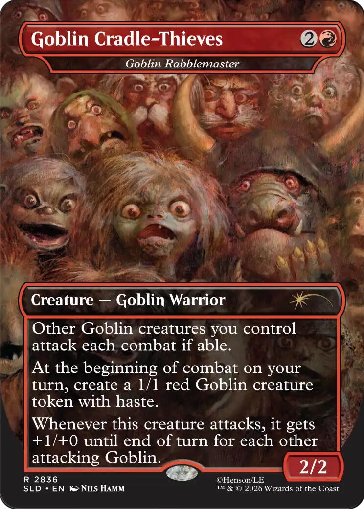 Goblin Cradle-Thieves - Goblin Rabblemaster [Secret Lair Drop Series] MTG Single Magic: The Gathering | Red Claw Gaming