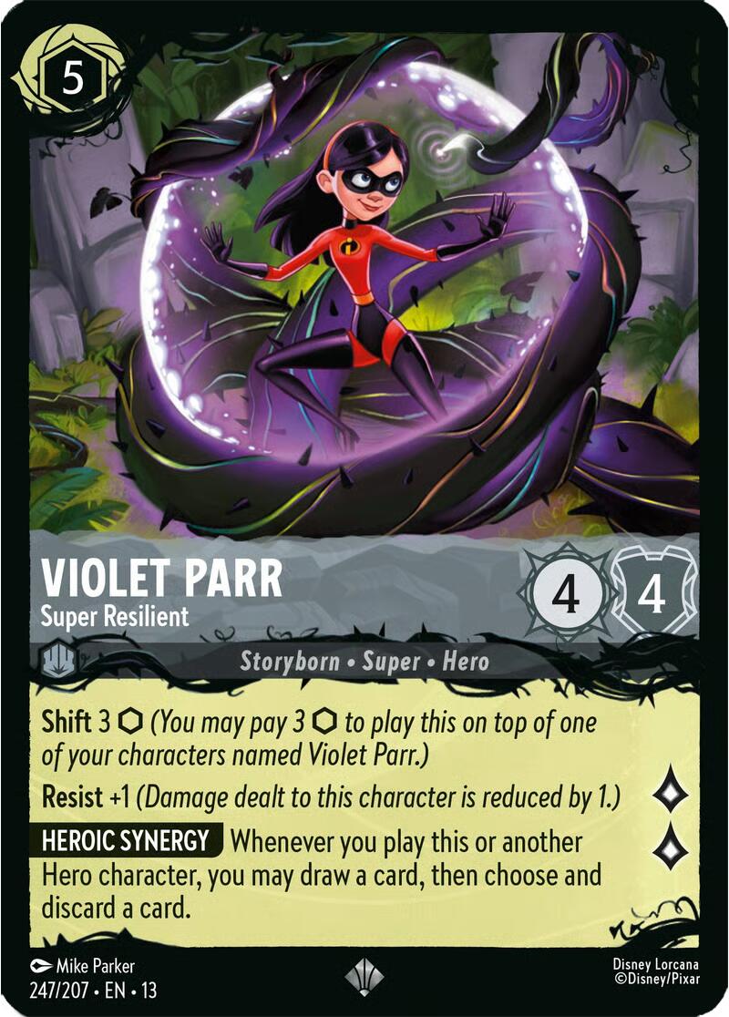 Violet Parr - Super Resilient (247/207) [Illumineer's Quest: The Great Hunny Rescue] Lorcana Single Disney | Red Claw Gaming