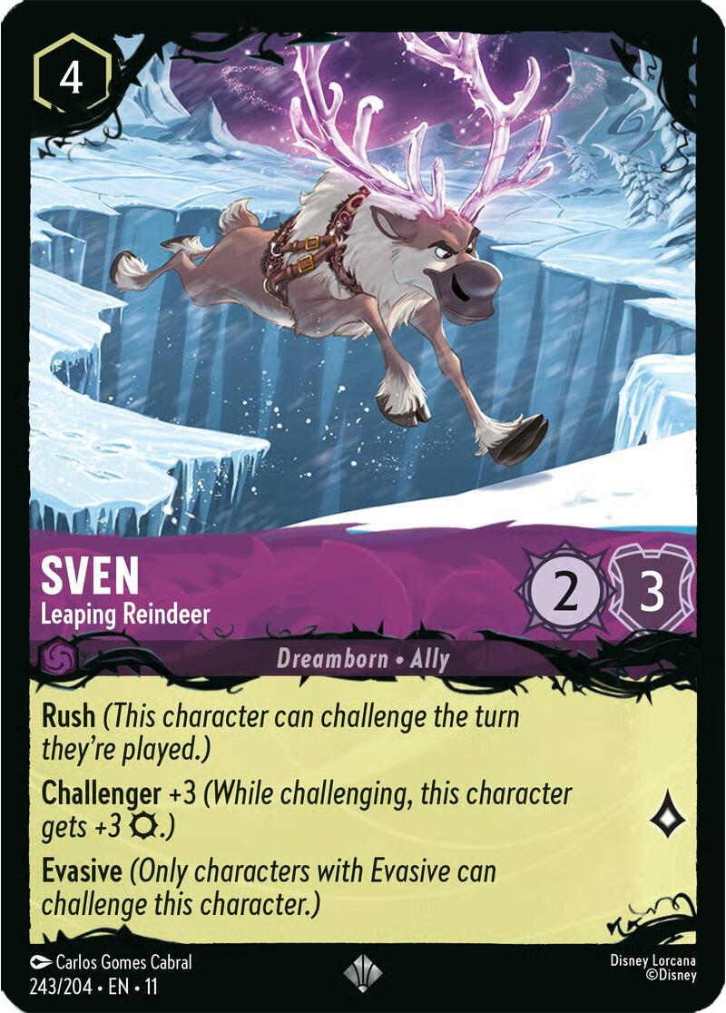 Sven - Leaping Reindeer (243/204) [Illumineer's Quest: The Great Hunny Rescue] Lorcana Single Disney | Red Claw Gaming