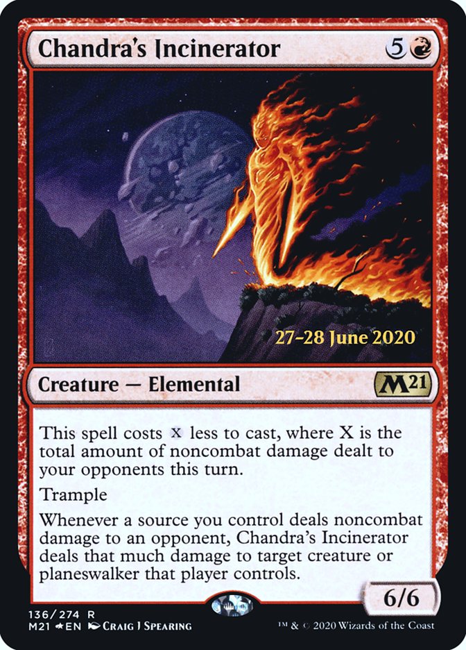 Chandra's Incinerator [Core Set 2021 Prerelease Promos] MTG Single Magic: The Gathering | Red Claw Gaming