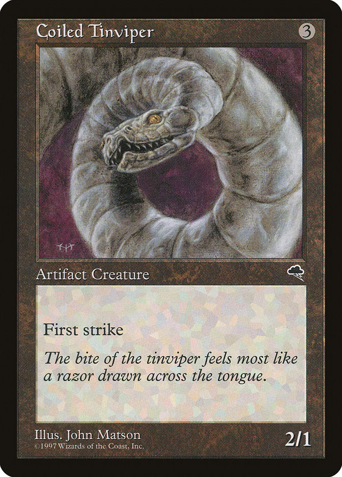 Coiled Tinviper [Tempest] MTG Single Magic: The Gathering | Red Claw Gaming