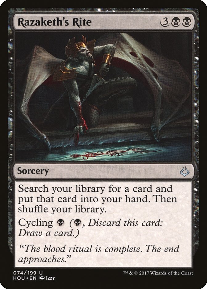 Razaketh's Rite [Hour of Devastation] MTG Single Magic: The Gathering | Red Claw Gaming