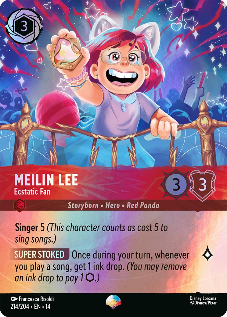 Meilin Lee - Ecstatic Fan (Epic) (214/204) [Hyperia City] | Red Claw Gaming