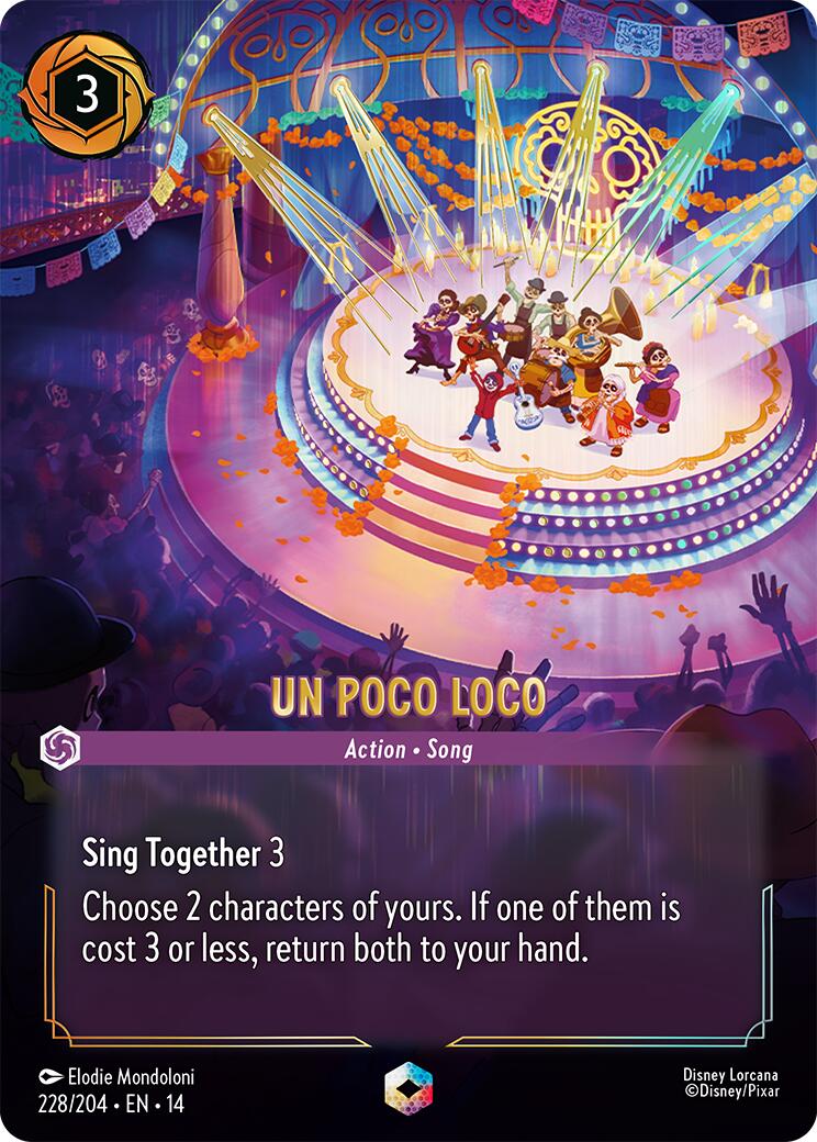 Un Poco Loco (Enchanted) (228/204) [Hyperia City] Lorcana Single Disney | Red Claw Gaming
