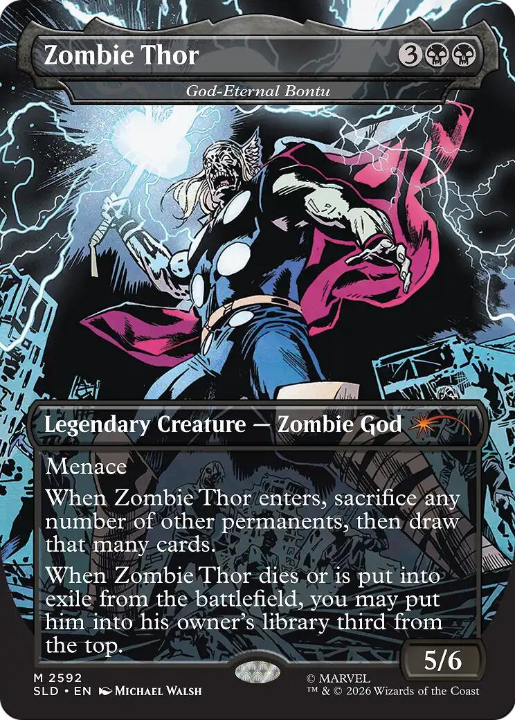 Zombie Thor - God-Eternal Bontu [Secret Lair Drop Series] MTG Single Magic: The Gathering | Red Claw Gaming