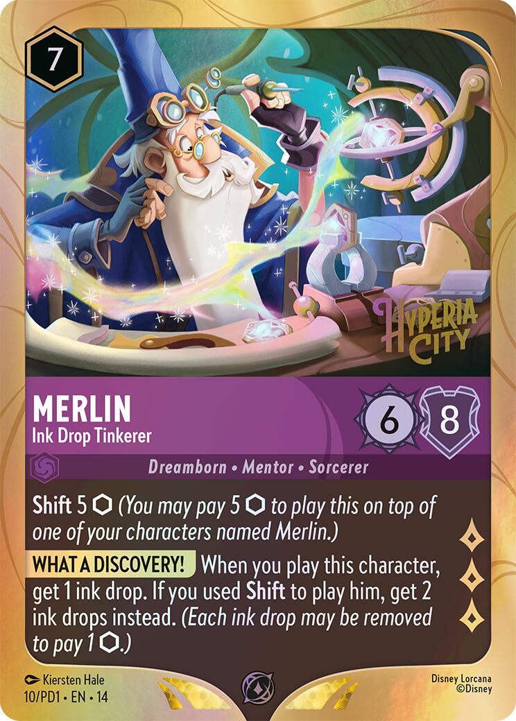 Merlin - Ink Drop Tinkerer (10) [Promo Cards] Lorcana Single Disney | Red Claw Gaming