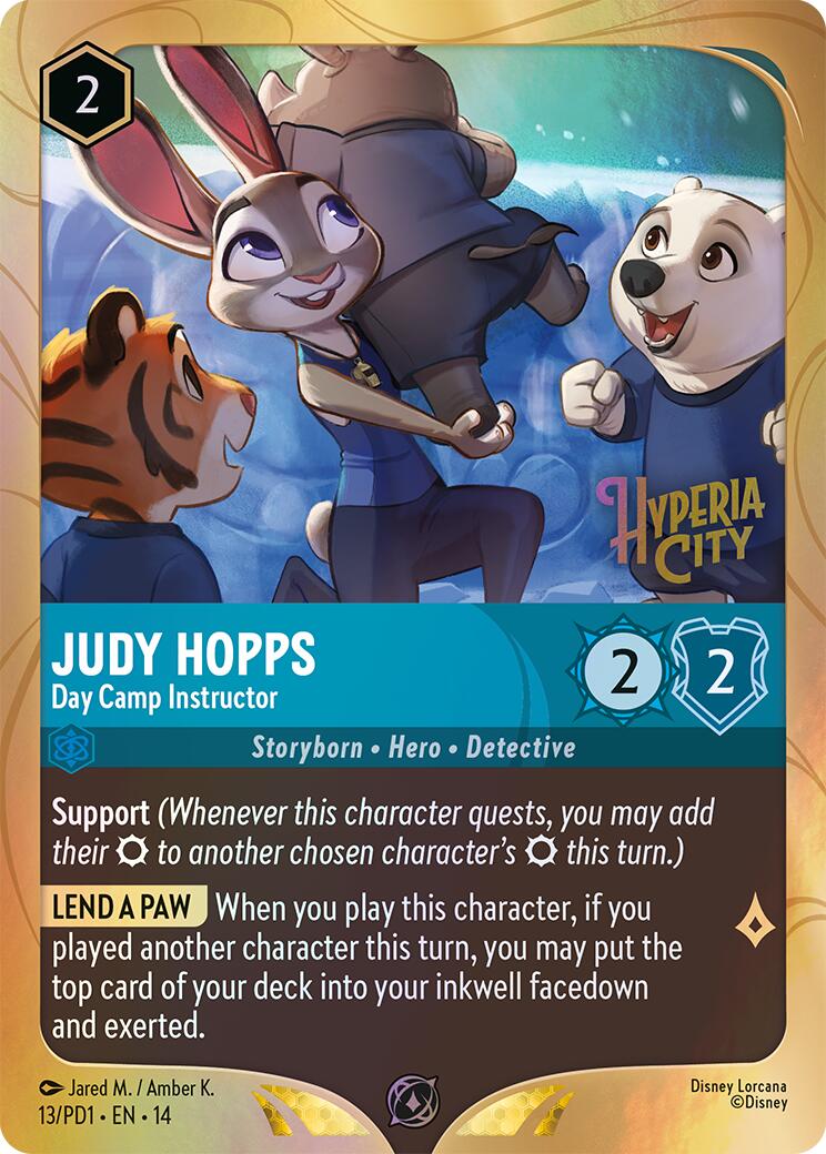 Judy Hopps - Day Camp Instructor (13) [Promo Cards] Lorcana Single Disney | Red Claw Gaming