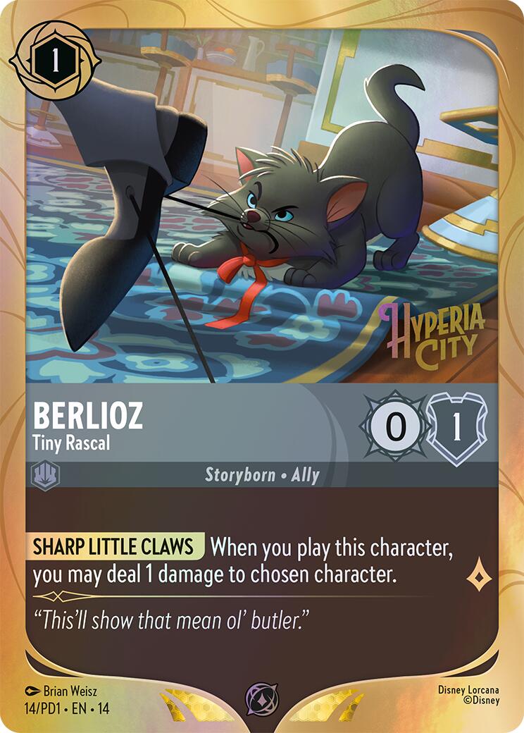 Berlioz - Tiny Rascal (14) [Promo Cards] Lorcana Single Disney | Red Claw Gaming