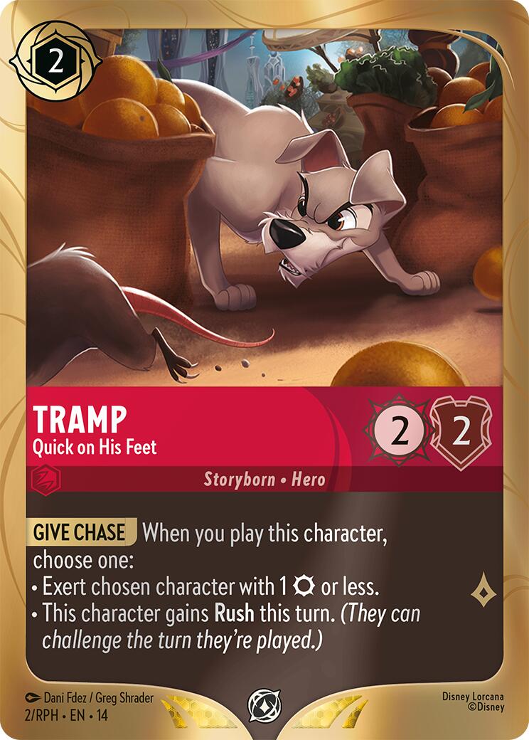 Tramp - Quick on His Feet (2) [Promo Cards] Lorcana Single Disney | Red Claw Gaming