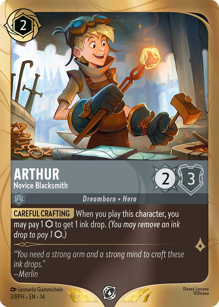 Arthur - Novice Blacksmith (3) [Promo Cards] Lorcana Single Disney | Red Claw Gaming