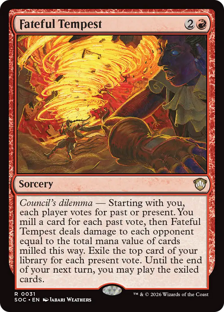 Fateful Tempest [Secrets of Strixhaven Commander] MTG Single Magic: The Gathering | Red Claw Gaming