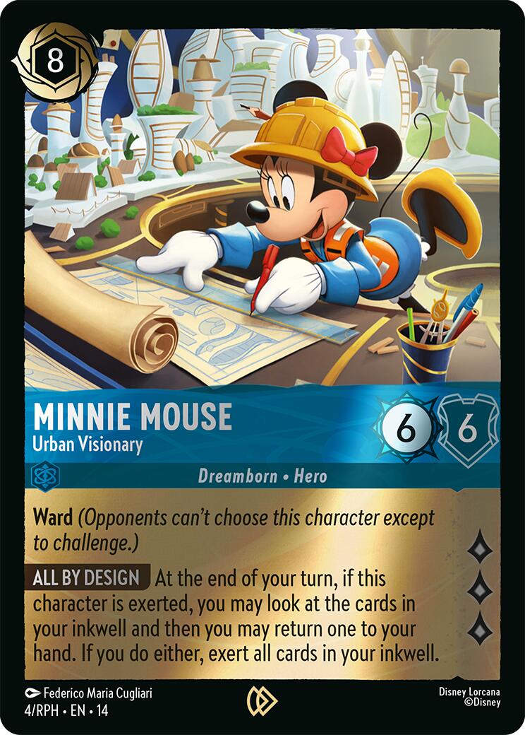 Minnie Mouse - Urban Visionary (4) [Promo Cards] Lorcana Single Disney | Red Claw Gaming