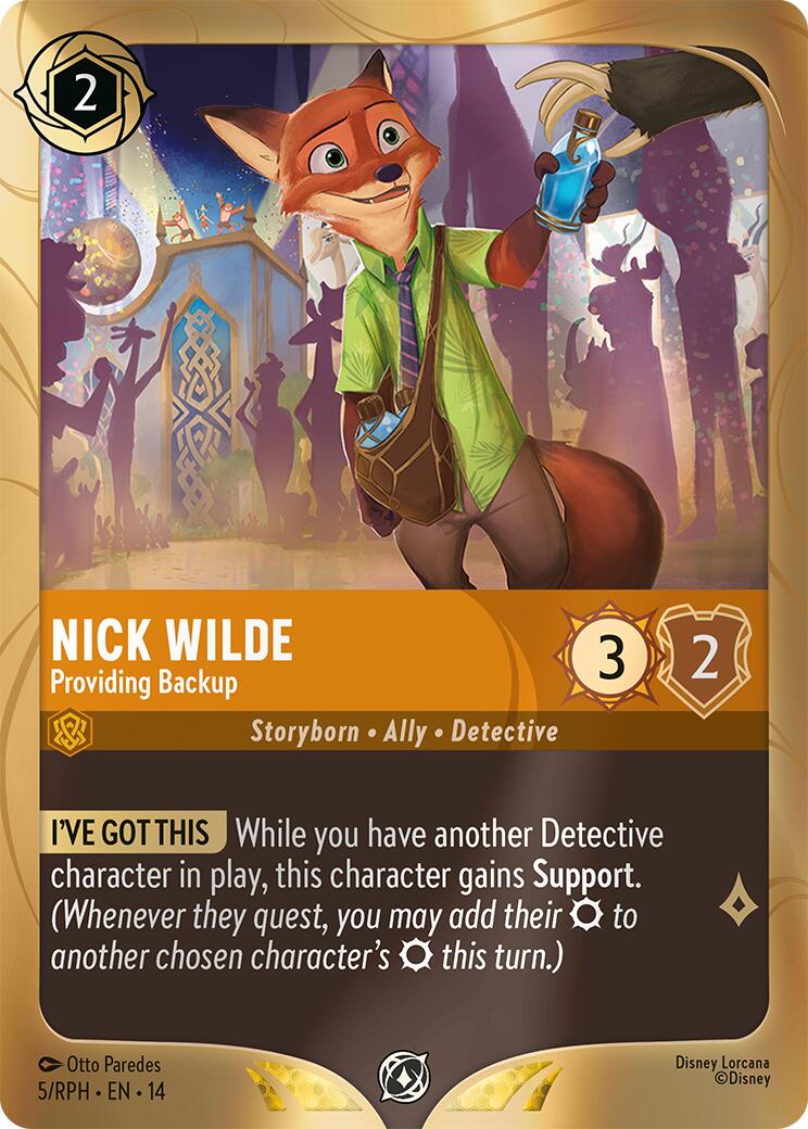 Nick Wilde - Providing Backup (5) [Promo Cards] Lorcana Single Disney | Red Claw Gaming