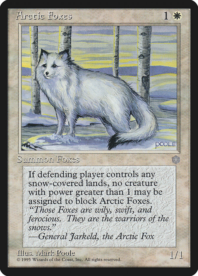 Arctic Foxes [Ice Age] MTG Single Magic: The Gathering | Red Claw Gaming