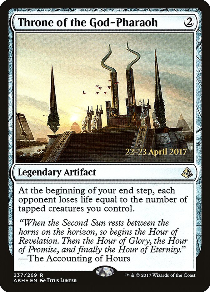 Throne of the God-Pharaoh [Amonkhet Prerelease Promos] MTG Single Magic: The Gathering | Red Claw Gaming