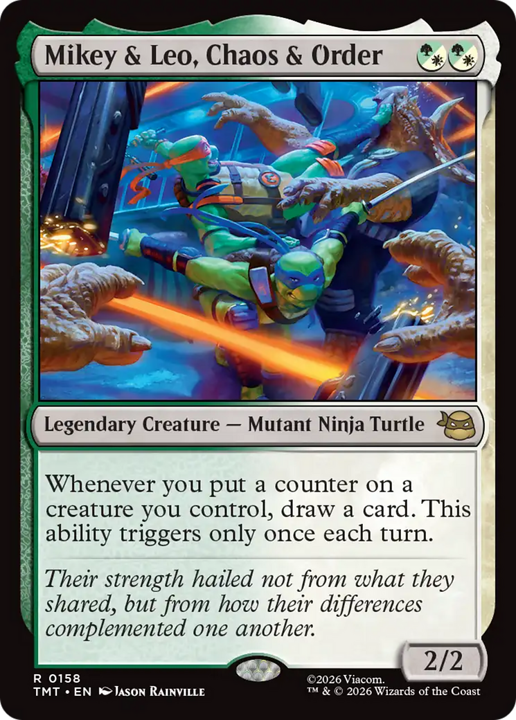 Mikey & Leo, Chaos & Order [Teenage Mutant Ninja Turtles] MTG Single Magic: The Gathering | Red Claw Gaming